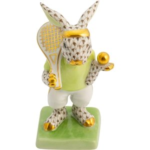 Tenis Oynayan Tavşan Biblo