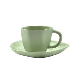 Kahve Fincan ve tabağı (Yeşil)