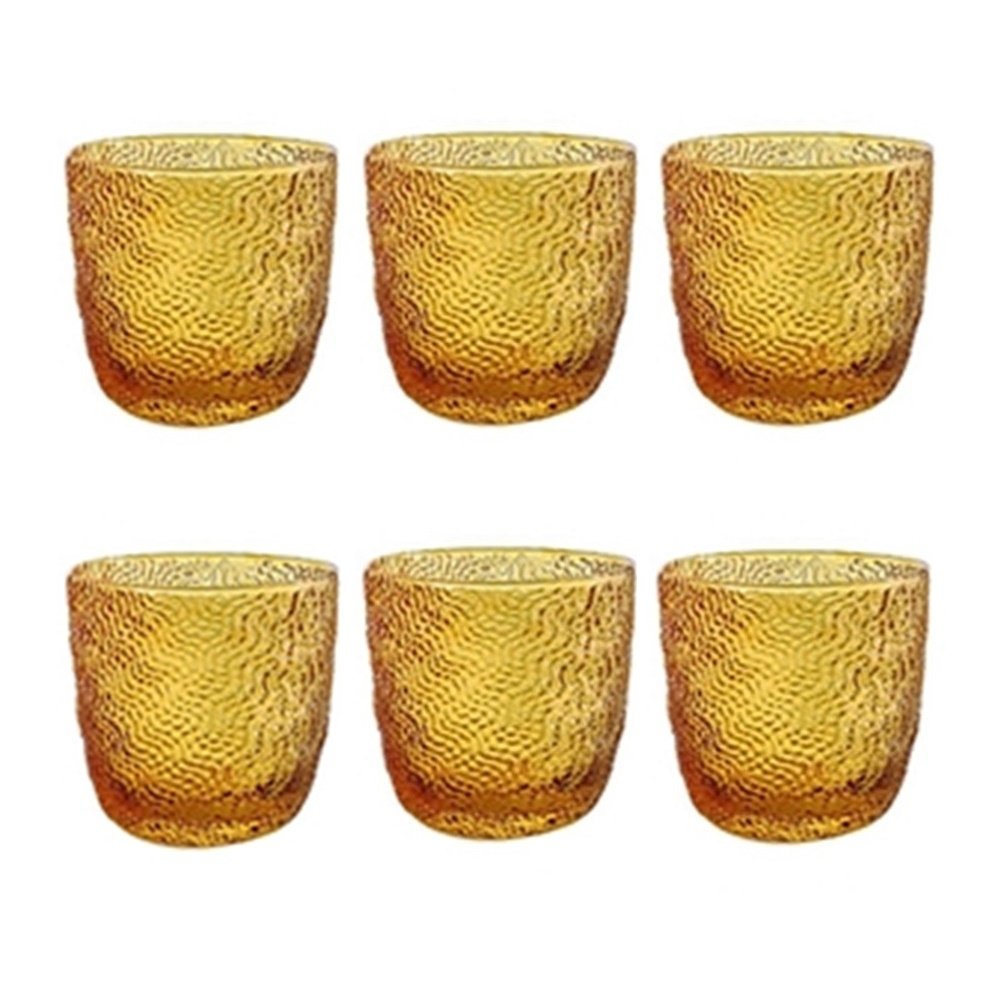 6 lı Su / Meşrubat Bardağı (Amber)